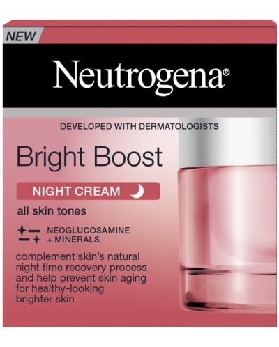 Neutrogena Bright Boost Озаряващ нощен крем за лице, 50 ml - 1